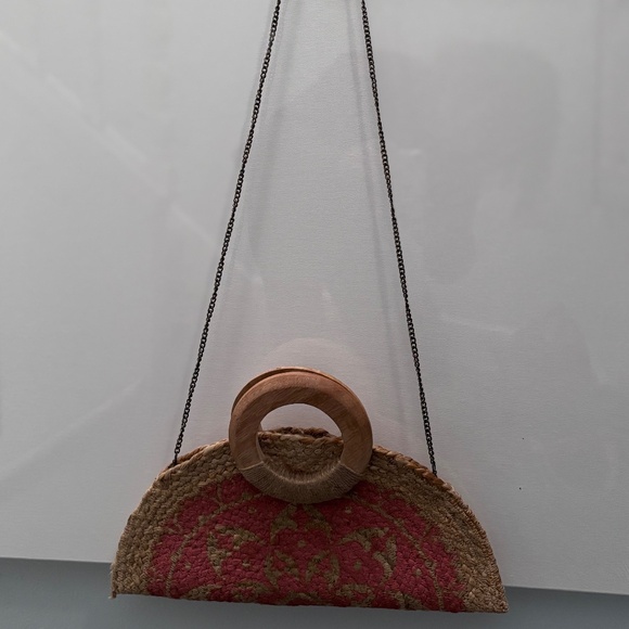 Antik Kraft Jute Woven Clutch - Picture 2 of 5